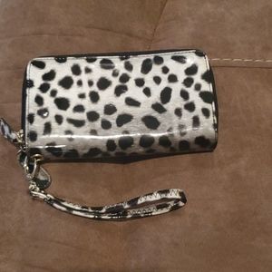 🔥 White and Black Animal print clutch